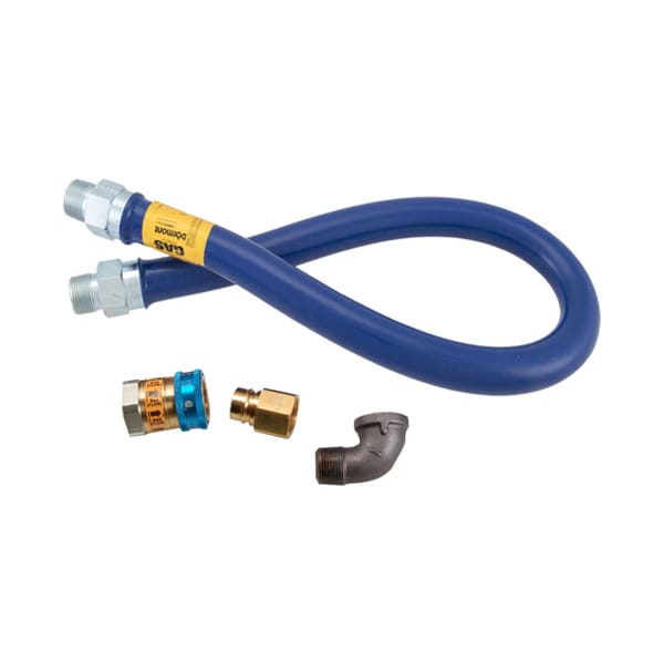 Gas Connector Kit 1" X 48" W/ Qd And Elbow